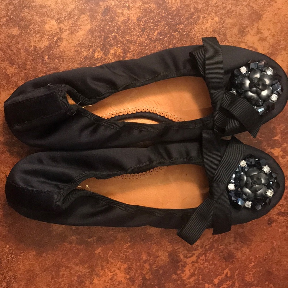 Embellished ballerina flats